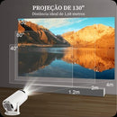 Projetor Portátil 4K CinemaX: Experiência Cinematográfica de Alta Definição em Qualquer Lugar